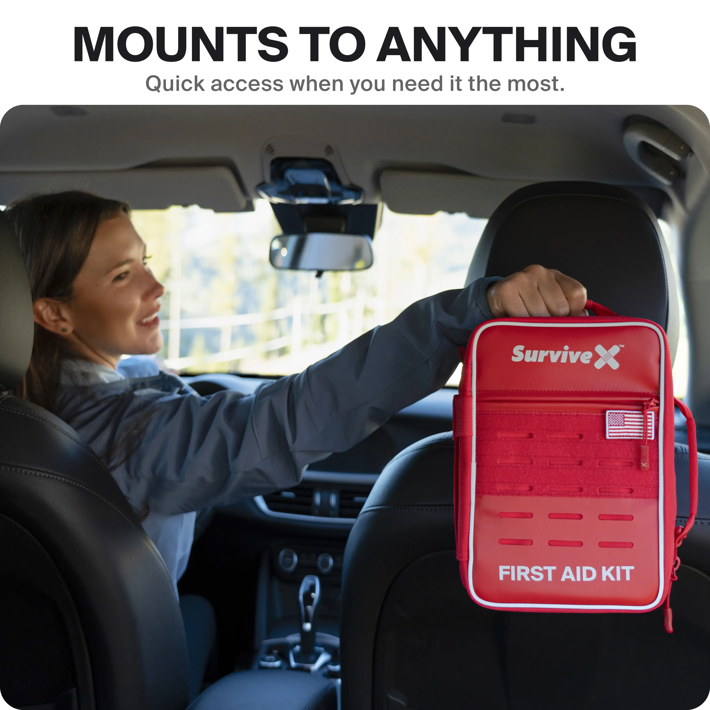 SURVIVEX Large Pro First Aid Kit for Car, Travel & Home