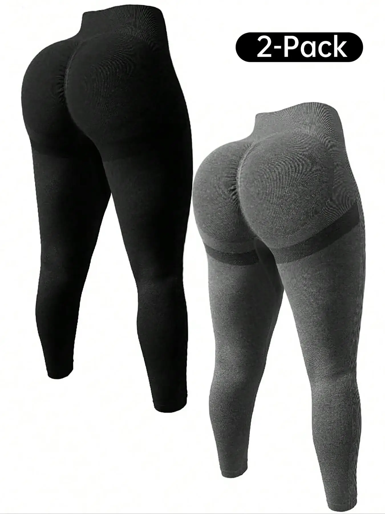 【Plus Size】 Colorblock Ruched Sports Leggings, Sporty High Stretch Quick Drying Skinny Pants, Women's Sportswear for Yoga Gym Fitness, Workout Clothes