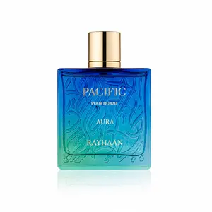 RAYHAAN Pacific Aura Eau de Parfum, Long-Lasting Aromatic Spicy Perfume with Amber, Vanilla & Woody Notes, Unisex Fragrance Spray, 100ml / 3.4 fl. oz.