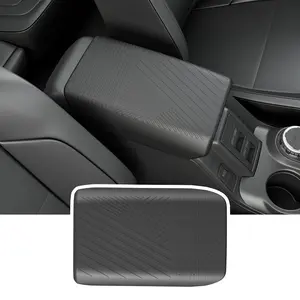 [Fits 21-26 Bronco] Center Console Armrest Cover Compatible with 2021-2026 Ford Bronco 2/4 Door Armrest Lid Protector Cover TPE Prevent Pets Scratches Pad Replacement for 2021-2026 Ford Bronco Accessories
