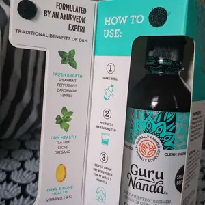 Product Review of GuruNanda Cocomint Pulling Oil with 7 Essential Oils & Vitamins D, E & K2 - 8 oz from u**4