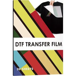 DTF Transfer Film A3(11.7x16.5 Inch) - 30 Sheets Double Sided Matte DTF Transfer Film for Sumblimation or DTF Inkjet Printer, Direct to Film PET Transfer Paper for T shirts Textile