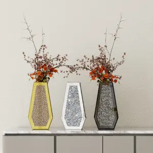 Premium Crystal Vase with Gift Box – Wedding, Anniversary & Housewarming Gift Crystal Vase Diamond-Cut  Luxury  Gift