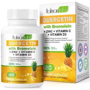 Quercetin with Bromelain Vitamin C and Zinc  Immune Support - 120 count vitamins women