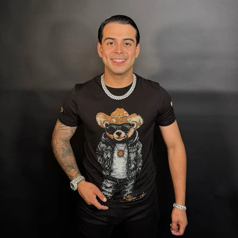 Vaquero Bear Rhinestone-Embellished T-Shirt