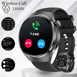 VANIR Touchscreen Smartwatch, Bluetooth Calling Wireless Smart watch 2.01'' Touch Screen IP68 Waterproof 110+ Activity Modes Fitness Tracking Lightweight Long Battery Runtime Notification Alert Music Control for Men Women Compatible with iPhone Android