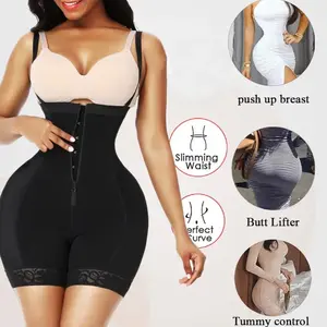 High-waisted high lift pants strap corset lace plus-size tummy tuck pants