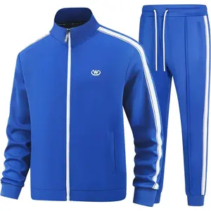 Men's Tracksuits Set Long Sleeve Causal Full Zip Running Sports Sweatsuit for Men 2 Piece Outfits