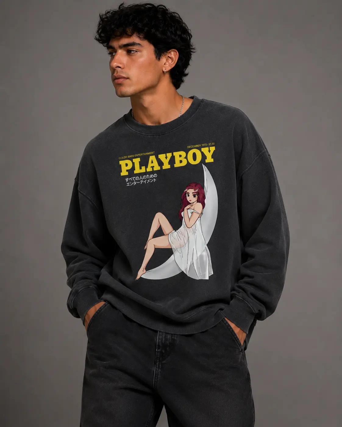Playboy Tokyo Club Moonlit Crewneck