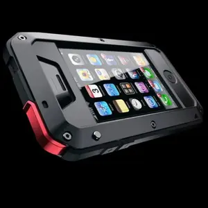 For iPhone 17 Air 16 15 14 13 12 11 Pro Max Plus With Screen Film Tank Armor Metal Phone Case Shockproof Doom Aluminum Cover
