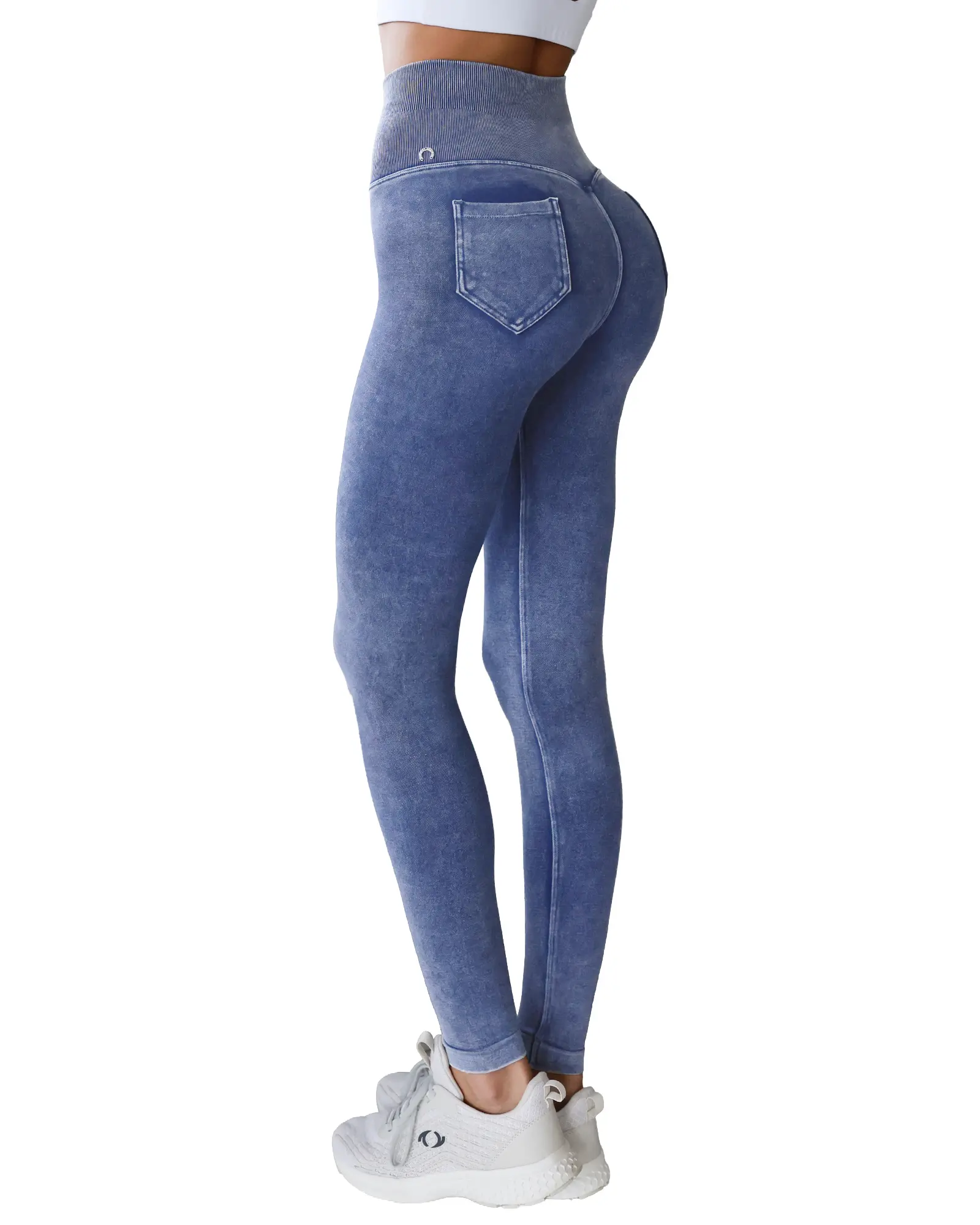ROAD TO RESHAPE Very Denim Leggings, Women's Jeggings High Waisted Tummy Control Stretchy Jeans Denim Leggings with Pockets