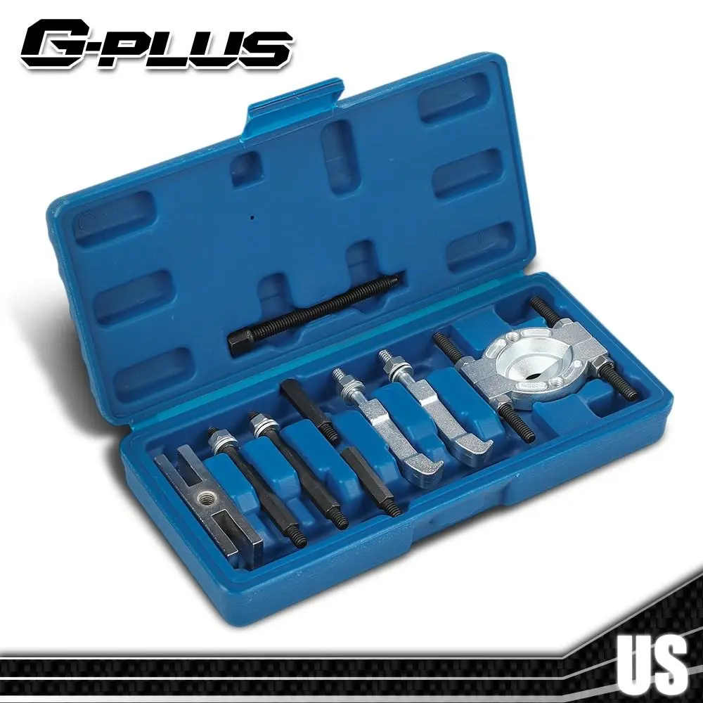 9-Piece Metal Bearing Puller Separator Kit, Automotive & Motorcycle Car Repair Tool for Cars/Motorcycles Gear Pulling, Pulley Removal, and Assembly-Disassembly Repairs, 9 Pieces