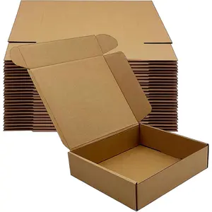 Shipping Boxes 8x5x2 inch 50 Pack, Brown Corrugated Mailer Boxes for Mailing Small Business, Heavy Duty Recycled Cardboard Boxes for E-Commerce Gift Wrapping Moving Storage