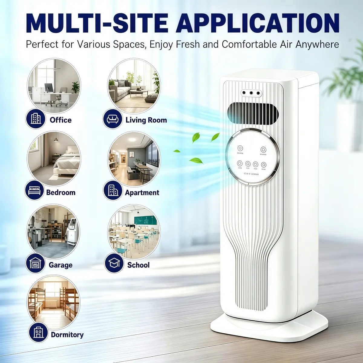 2026 New Arrival 12000BTU Portable Air Conditioner - Ice Crystal Air Cooler Fan（Water & Ice）Ultra Quiet Fast Cooling Mobile AC, Smart 24H Timing Energy Efficient, Suitable for Bedroom Office Living Room, Summer Comfort Cool All Day, TikTok Mid Year Sale