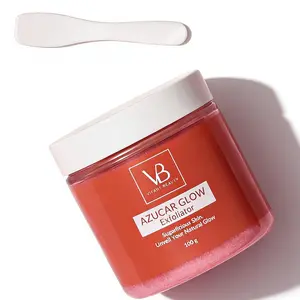 VB Azucar Glow Exfoliant & Brightening Sugar Scrub 100g Hydrating Facial Cleanser, Exfoliates to Smooth Skin for a Natural Glow, Deep Cleansing & Moisturizing Skincare for Daily Use