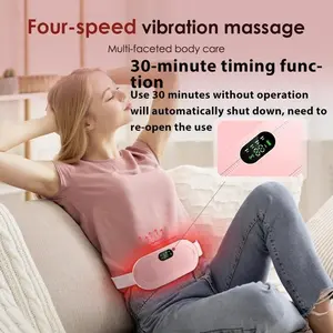 Menstrual Heating Pad Smart Uterus WarmerBelt, Relief Waist Pain Cramps VibratingAbdominal Massager Uterus Warmer WaistMassager, Vibrate Plate, Heat Pad For Cramps