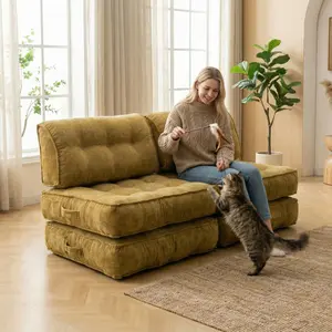 Comfy Floor Sofa Lounge Bedroom Chair Soft Bon Less Compression Furniture for Living Room Cozy Comfortable Versatile Use