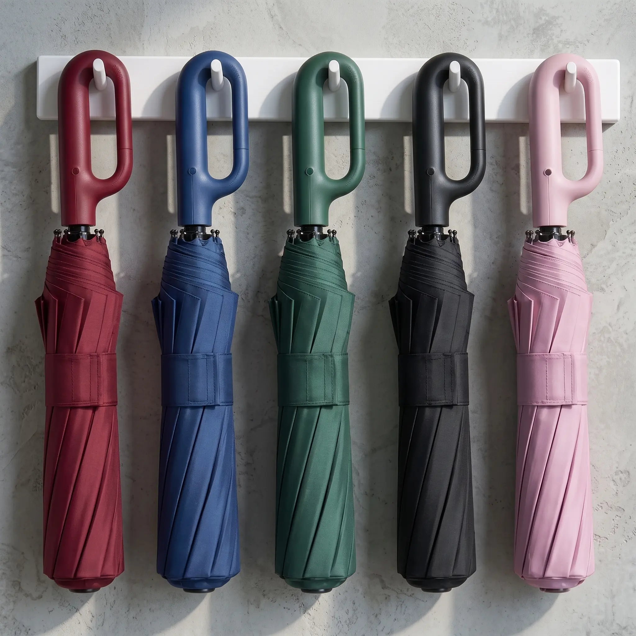Automatic Open & Close Folding Umbrella, Reinforced Windproof Waterproof Sun Protection, Compact Portable Car Umbrella for Men Women Kids & Seniors