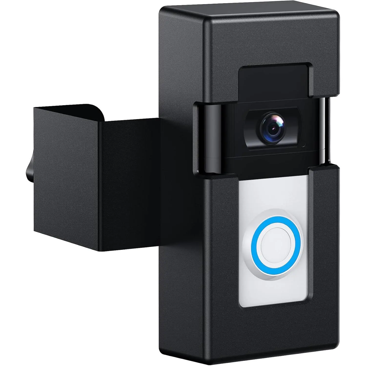 Anti-Video Doorbell Mount - Adjustable No-Drill Bracket for Blink & Ring Video Doorbell 1/2/3/3 Plus/4/2023 Release, Not Block Doorbell Motion Sensor