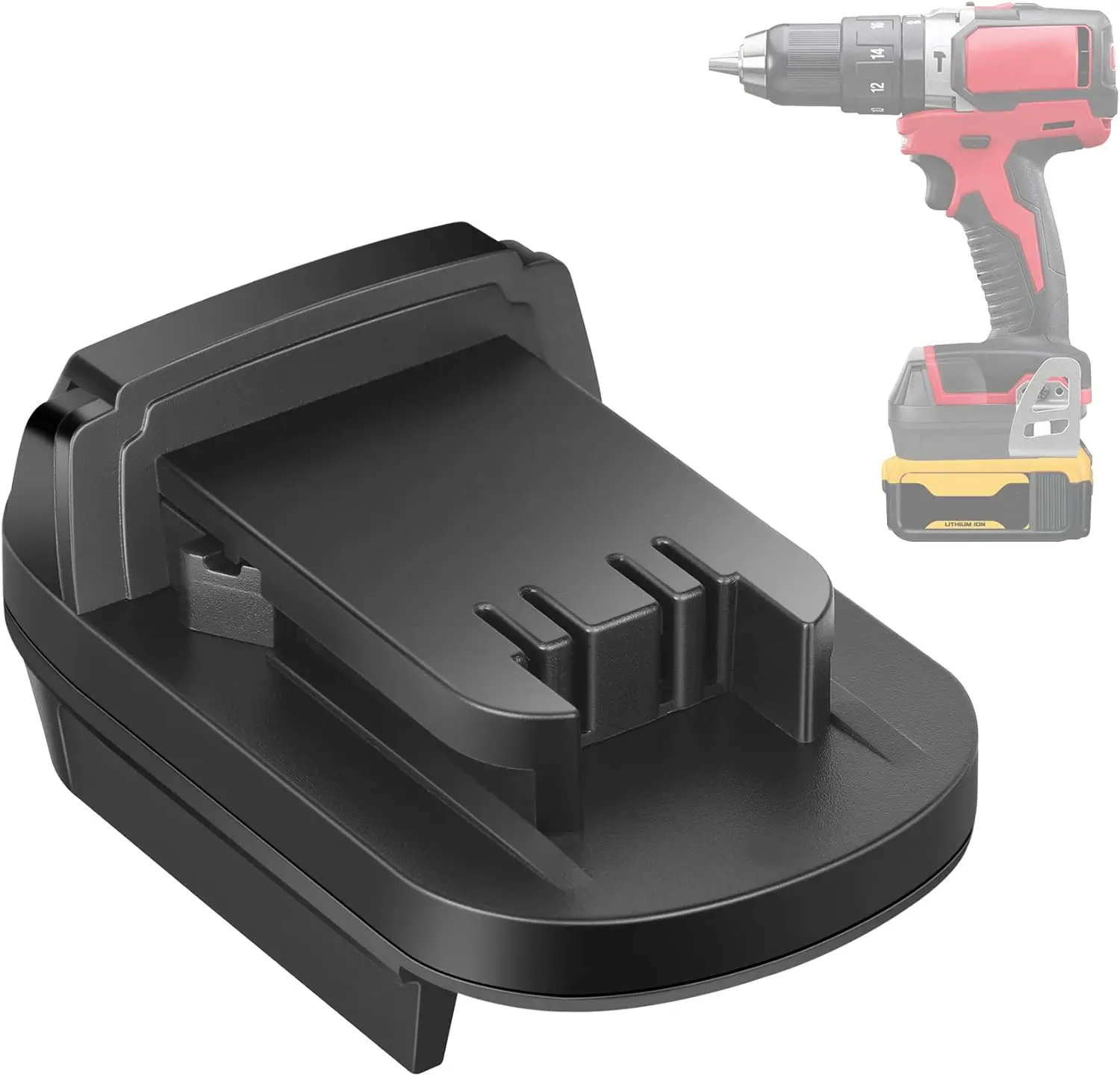 Battery Converter - Adapter for Dewalt 20V Battery Adapter Convert to for Milwaukee M18 Battery for Milwaukee M18 18V Tool Use