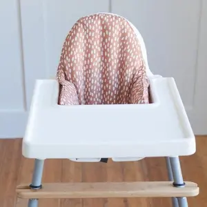 Wipeable Highchair Cushion Cover: Rust Dots - IKEA Antilop