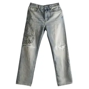 Amiri Crystal Hotel Antique Indigo Denim Jeans Size 34 (MSRP: $1,890)