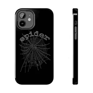 Black #Sp555derrr Tough Phone Case For Iphone 161514131211x87 Plus Pro Max Mini - 555 Sp555derrr Phone Cover Spider Sp5der