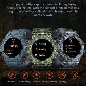 LC21 Thin-film Transistor Liquid Crystal RGB Touch Screen Outdoor Zoom Flashlight Compass Multi-functional Bluetooth Smartwatch