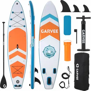 Inflatable Paddle Board,10.6Ft Inflatable Stand Up Paddle Boards with Premium SUP Accessories,450LB High Weight Capacity Wide for Beginners, Large Paddle with Camera Mount