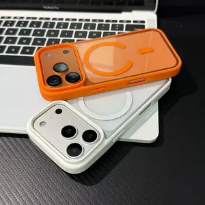 New Luxury Wireless Charging Magnetic Phone Case for iPhone 17 17Pro 17Pro Max 17Air Clear Back Cover