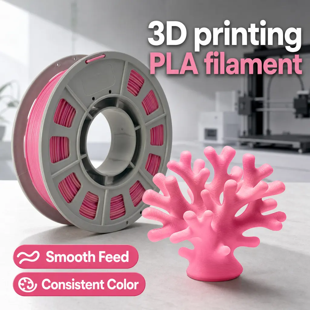 FunToo Soft Pink Gradient PLA Filament maker – Smooth Feed & Stable Extrusion | 300g Spool for Clean Layers & Dreamy Prints multi-color printing high speed fdm printing  3d  3d printers 3d printed stuff affordable accessories