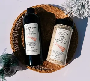 Holiday & Winter Mop Soap + Carpet Freshener Set | Pet-Friendly Non-Toxic Formula | Handmade Christmas Scents | Limited Time Floor Cleaner Cleaning Supplies