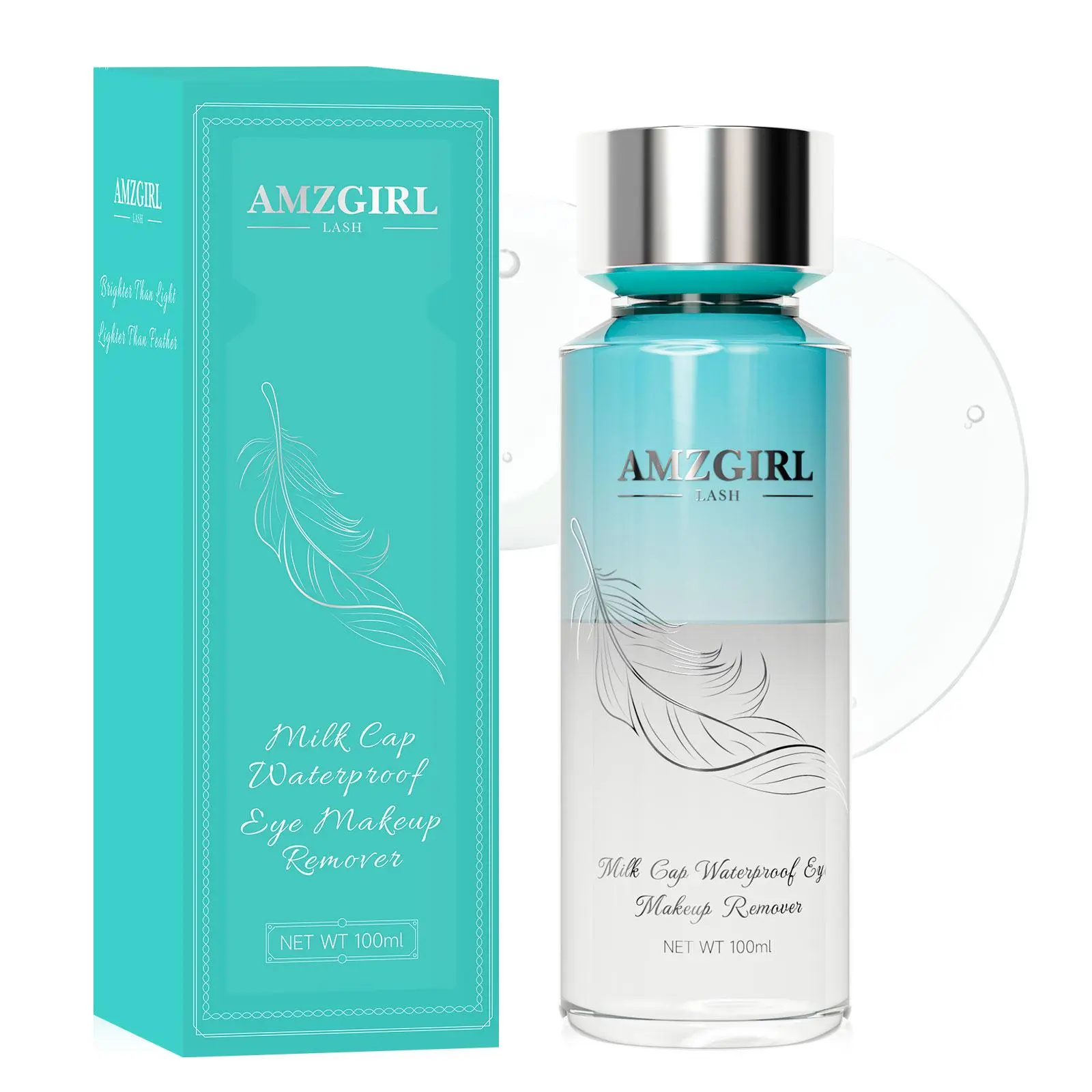 AMZGIRL 2in1 Eye Makeup Remover Water&Oil Cosmetic Lash Remover AMZGIRL 2in1 Eye Makeup Remover Water&Oil Cosmetic Lash Remover