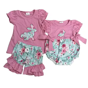 Girl Easter Outfit Bunny Rabbit Girl Spring Clothing Set Kids Easter Clothes