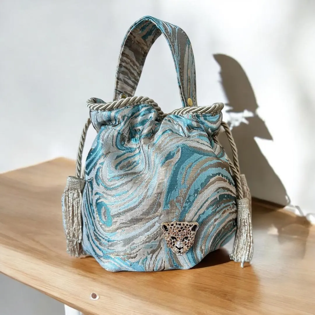 Small Crossbody Bag, Unique Handmade Bucket Handbag, Luxury Artisan Shoulder Purse,  Minimalist Women's Ethical Fashion Bag
