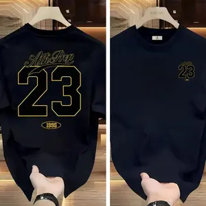 Double sided digital 23 T-shirt, creating a unique dressing style, urban street style, suitable for men, women, mothers, and friends