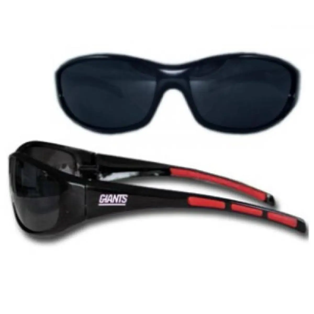 York Screen Printed Logo Sports Collectible Wrap Sunglasses - Plastic Frame, Rubber Accents, UV 400 Protection Lenses, Blocks UVA/UVB Rays, Eye Protection, Ideal to Show Team Spirit
