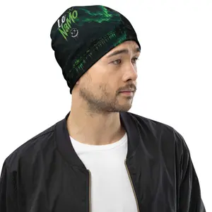 Le NaMo Emerald Aurora Guardian All-Over Print Beanie
