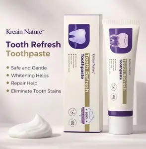 Kreain Nature Fresh Toothpaste, Eliminate Bad Breath, Gentle Cleansing, Maintain Daily Oral Health, Suitable for Sensitive Teeth