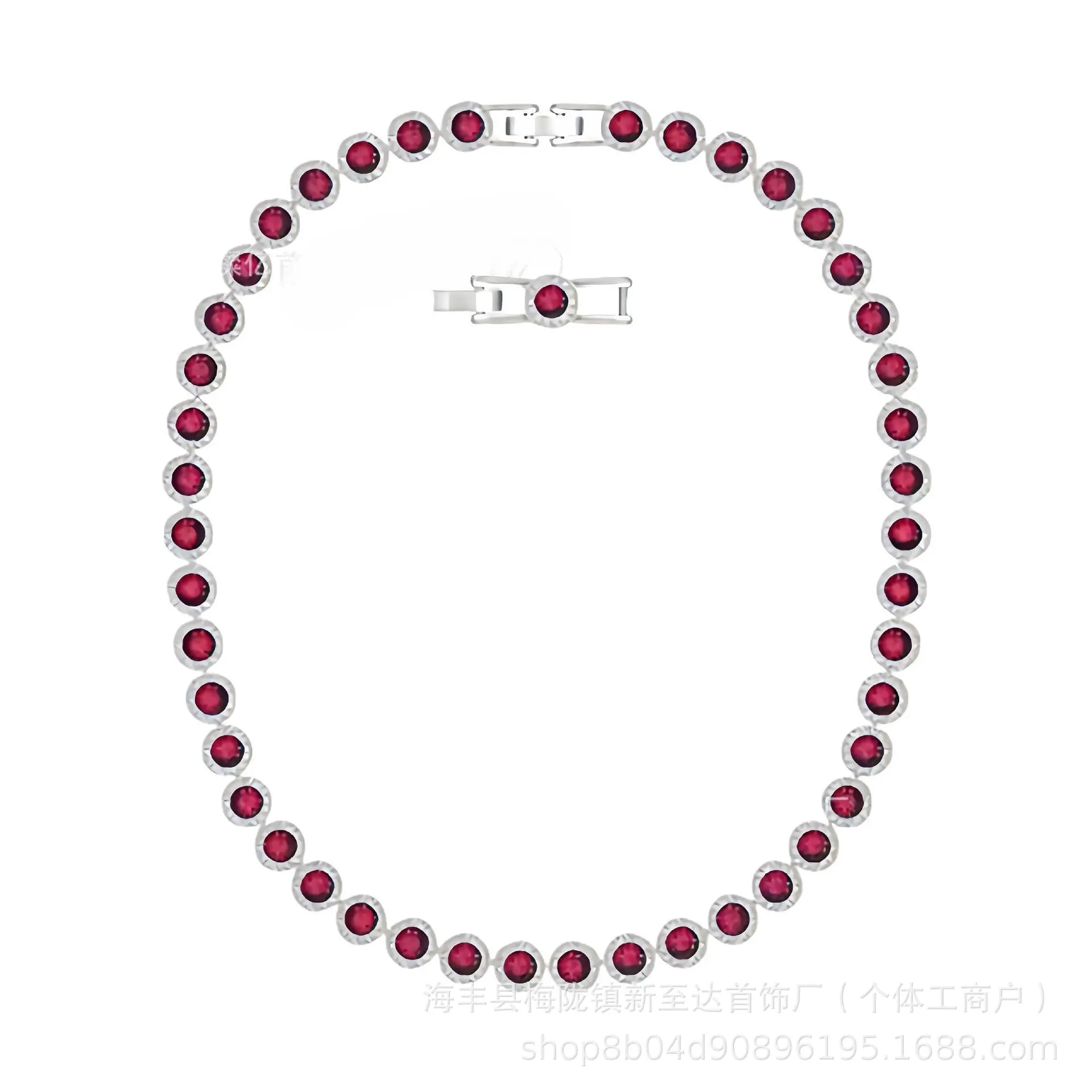 Red Crystal Roman Necklace