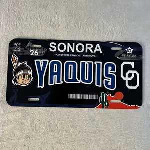 Yaquis licence plater personalized