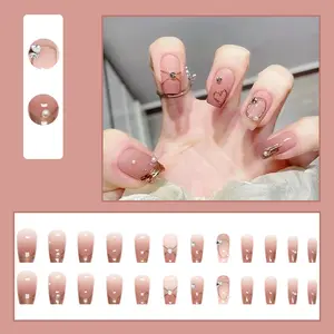 [Murraya Nail] M25--24PCS FREE SIZE PRESS-ON NAILS/Press-on Nails Reusable/ Long-lasting