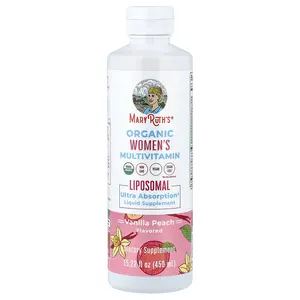 MaryRuth's Organic Women's Multivitamin Liposomal, Vanilla Peach, 15.22 fl oz (450 ml)