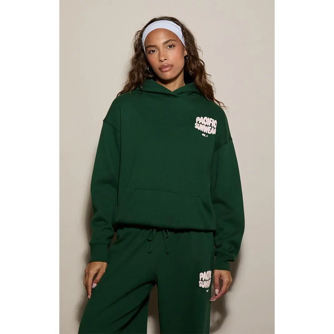 Pacsun Women's Pacific Sunwear Bubble Puff Graphic Hoodie