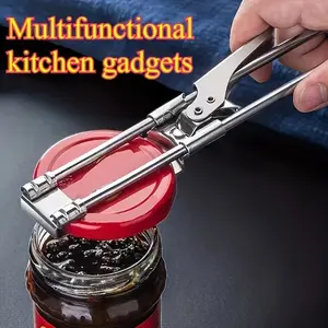 Multi-Functional Bottle Opener and Beer Can Opener, Adjustable Easy-Grip Manual Tool, Durable Stainless Steel, Perfect Gift for Sports Fans