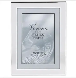 212 MAIN Brushed 5x7 Metal Photo Frame - Metal Front, Easel Backing, Contemporary Home Decor for Baby & Maternity Room, Table Display