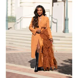 Yadi Ruffle Blazer Dress (MULTIPLE COLORS)