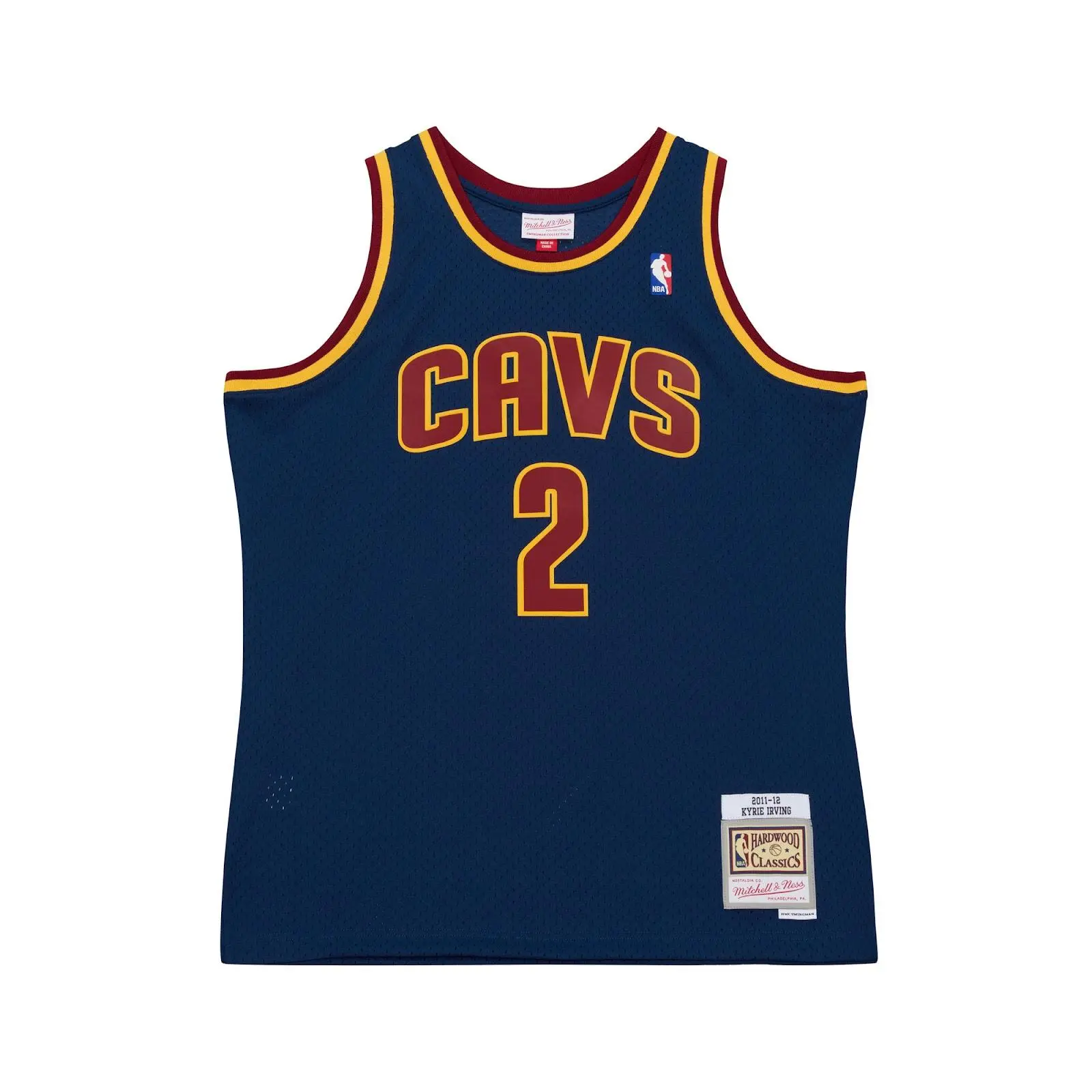 Kyrie Irving Cleveland Cavaliers 2011-12 Navy Swingman Jersey NBA Throwback Basketball Hardwood Classics Fan Gear Mitchell & Ness