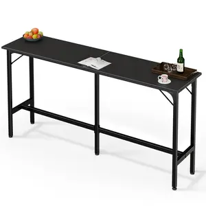 71 Inch Bar Table, Bar Height Pub Table, Counter Height Bar Table, Rectangular High Top Coffee&Dining Table,for household