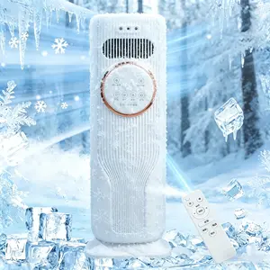 Portable 220V Evaporative Air Cooler, 3-Speed Touch Control Floor Fan with 8H+ Timer, 40-50dB Quiet Heating & Cooling Tower Fan with Large Water Tank